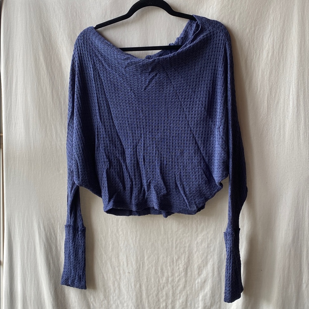 Free People Blue Sweater